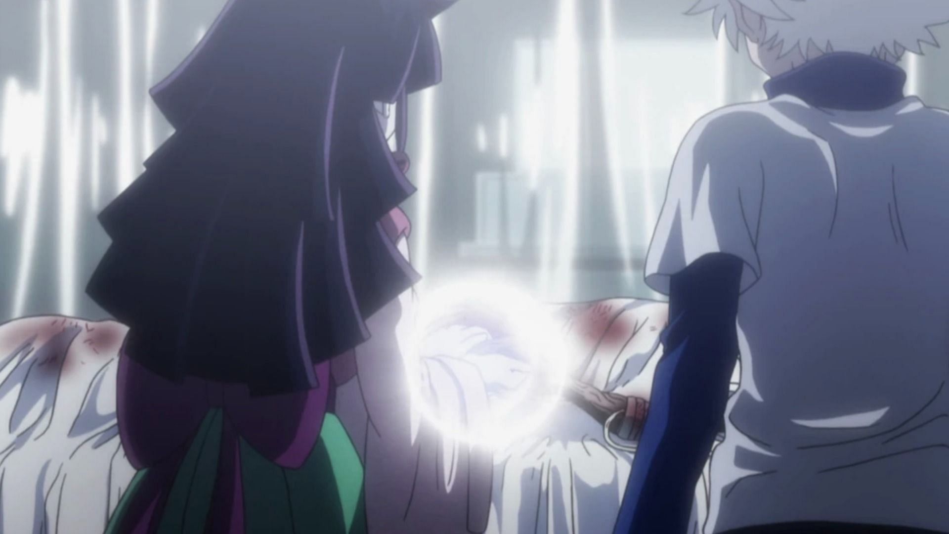 Nanika healing Gon (Image via Madhouse)
